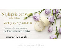 Krásne zlaté šperky zo 14 karátového zlata Korai