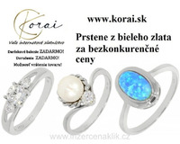 Prstene z bieleho zlata Korai