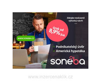 SONEBA – levná americká hypotéka bez registru, tel: 608 174 900