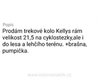 Prodám trekové kolo Kellys 21,5