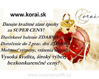 Vianočné zľavy na zlaté šperky Korai